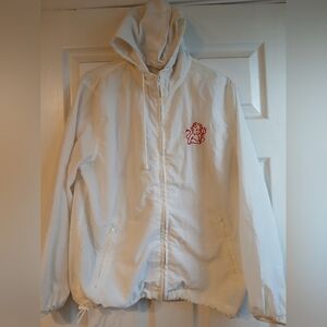 John Galt White Hooded Baby Devil Jacket.
